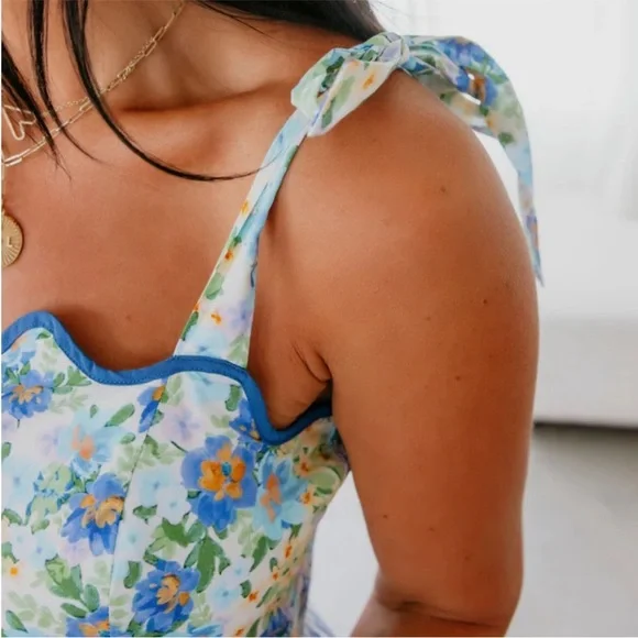 Impressions French Countryside Stripe Midi Dress - Picture 3 of 11